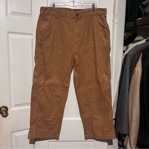 38x32 khaki double knee work pants